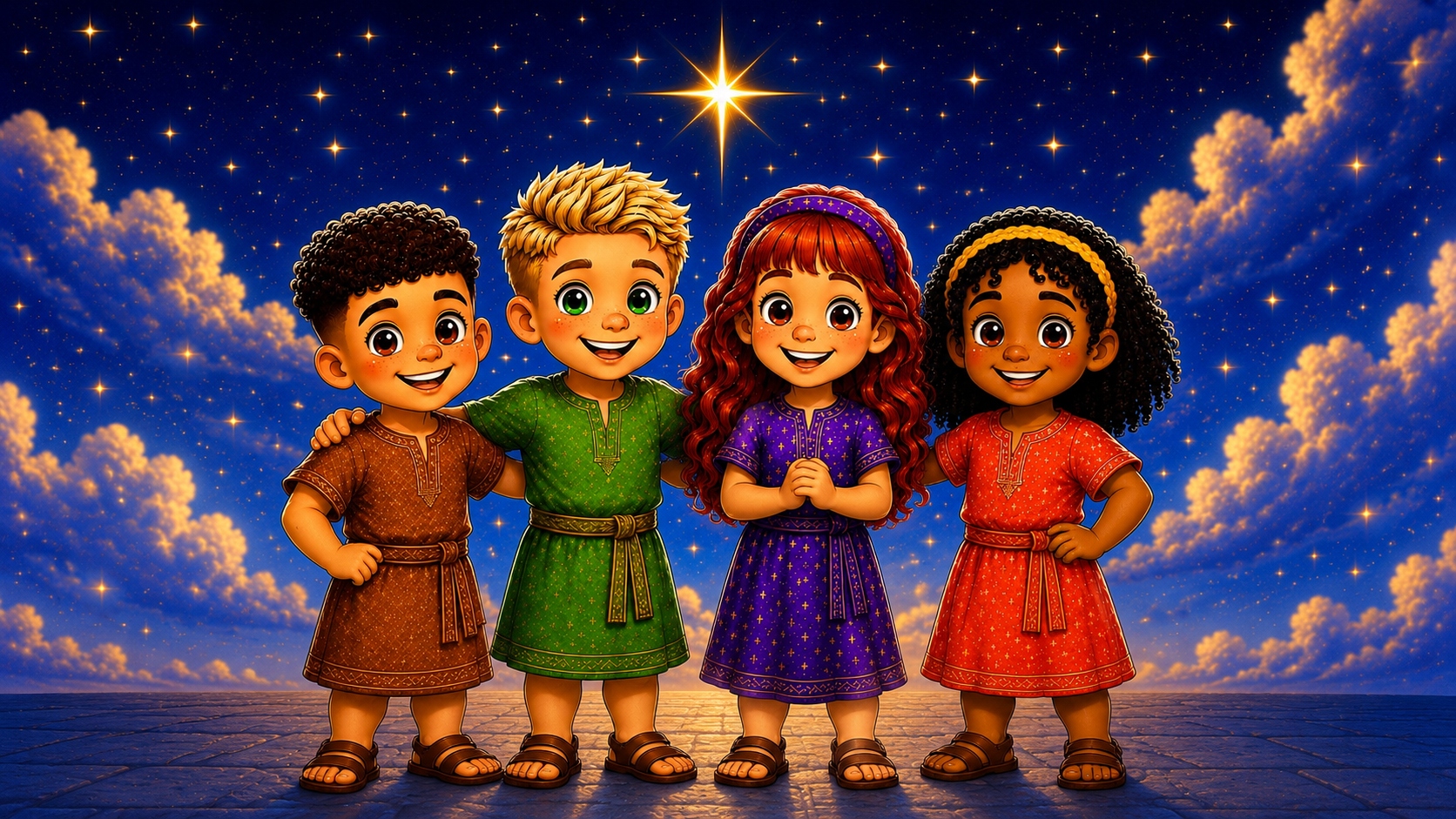 Beau, Scout, Willow and Wren — the Little Scripture Travelers